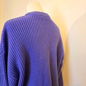 ZARA Lilac Purl Knit Sweater